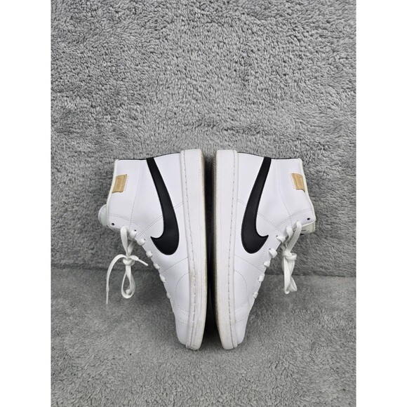 Nike Court Royale 2 Mid Mens Size 8 White Black Gold Athletic Shoes Sneakers main image 4